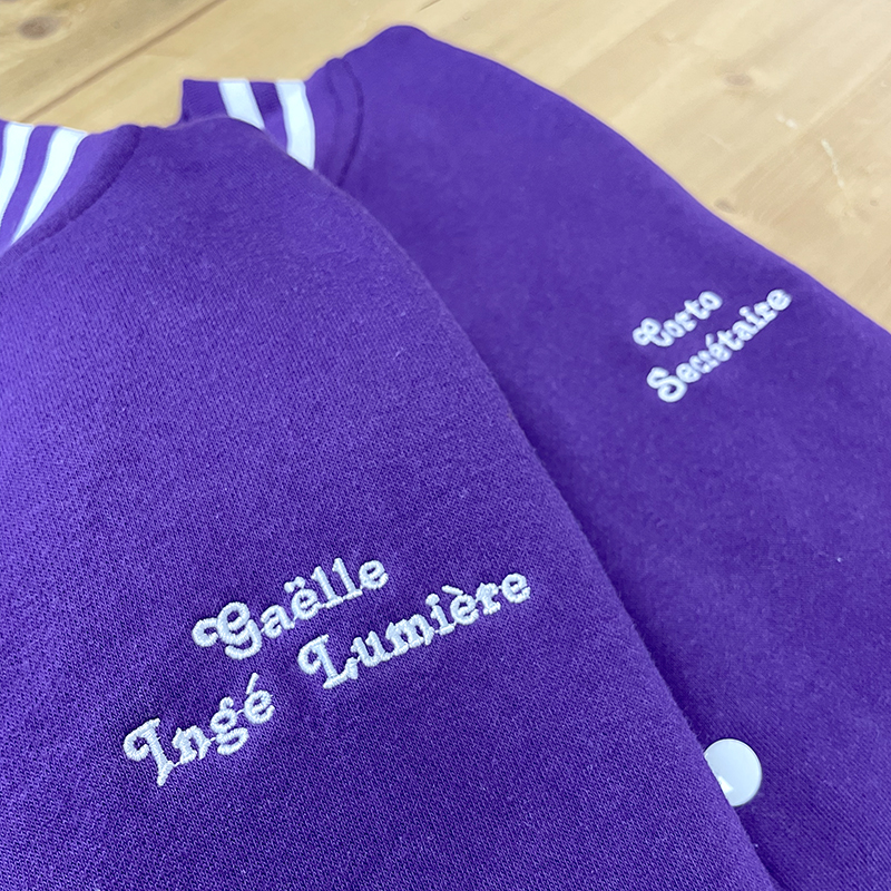 veste etudiant americain personnalisee